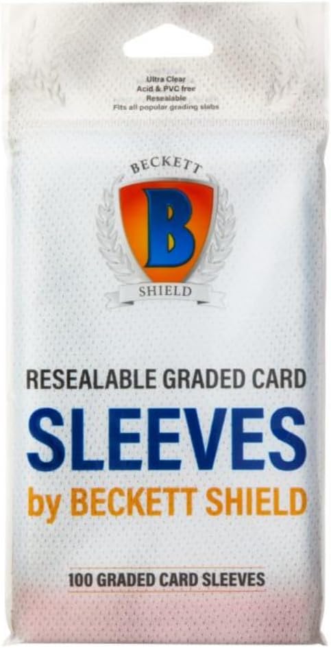 Beckett Shield - Resealable Graded card sleeves pack 100