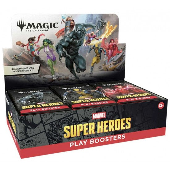 Magic The Gathering Marvel Super Hero's Play Booster boxes