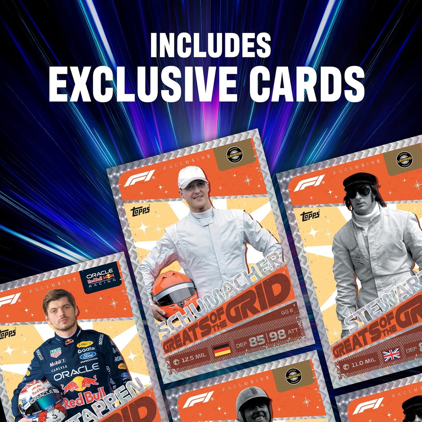 Topps Formula 1 2026 Turbo Attax Trading Card Game Super Tin – Greats of the Grid