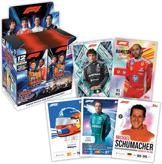 Topps Formula 1 2026 Turbo Attax Trading Card Booster Pack | 12 Cards Per Pack