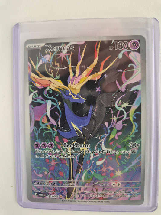 Pokémon TCG: Xerneas 091/086 - Chaos Rising - Illustration Rare (Near Mint)