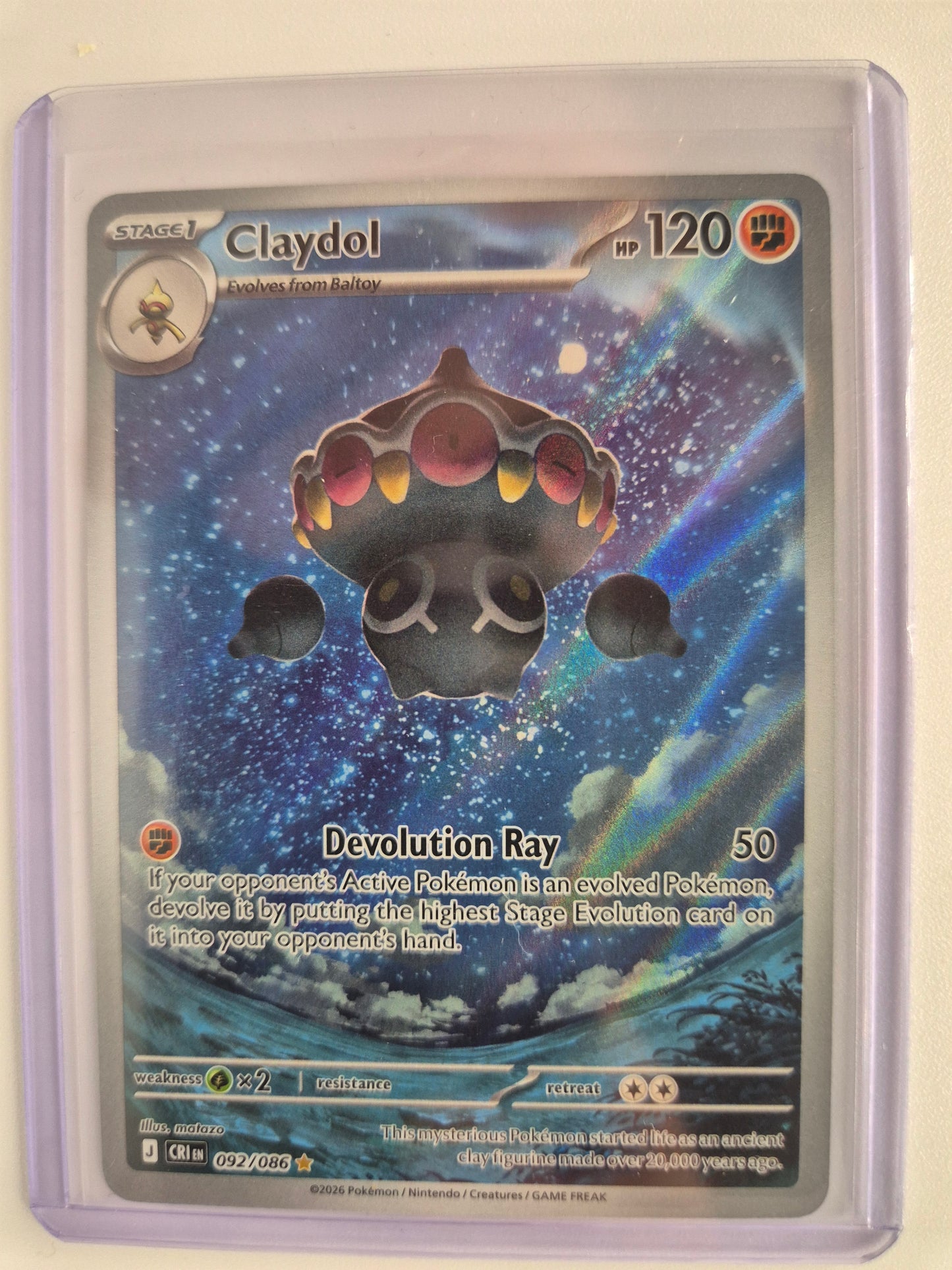 Pokémon TCG: Claydol 092/086 - Chaos Rising - Illustration Rare - English